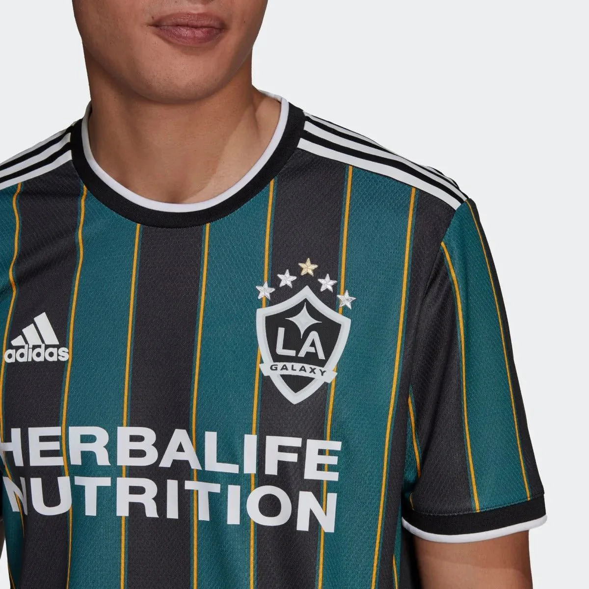 adidas LA Galaxy Men's Authentic Away Jersey 2021/22 - Image 3