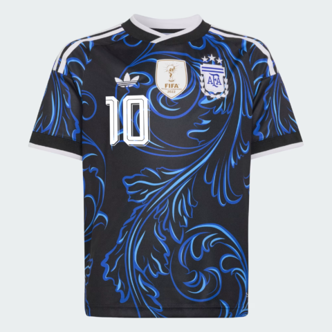 adidas Argentina 26 Youth Away Messi #10 Soccer Jersey