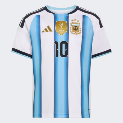 adidas Argentina 26 Home Messi #10 Kids Jersey Youth