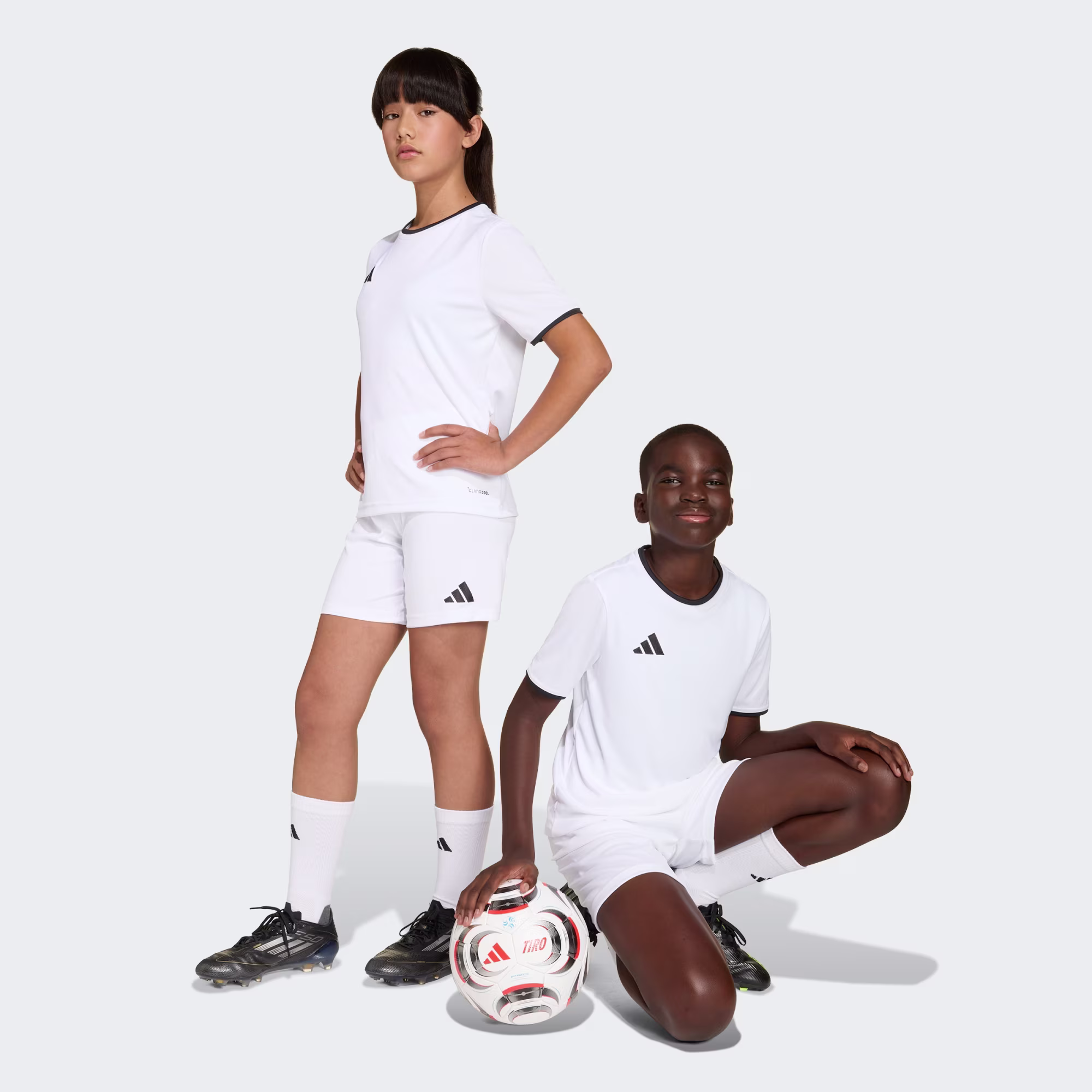 adidas Entrada26 Youth Shorts Kids White - Image 5