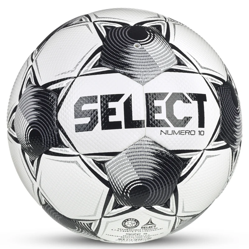 Select v25 Numero 10 NFHS Soccer Ball White / Black - Image 3