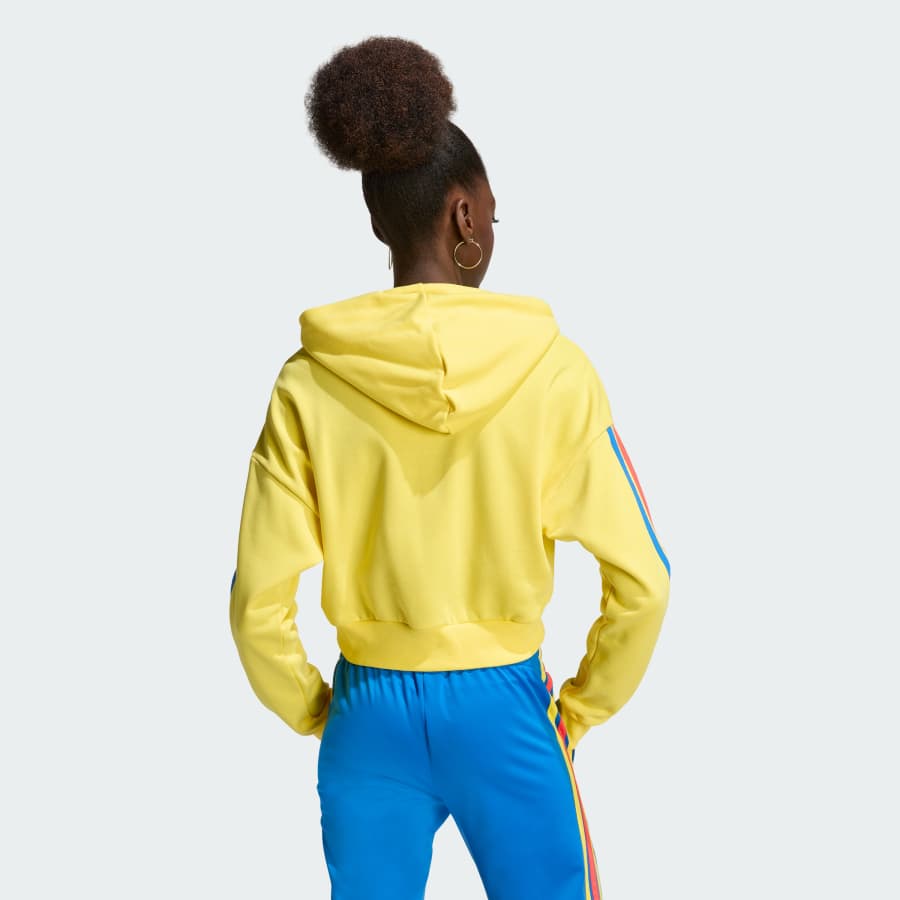 adidas Colombia Women's DNA Hoodie, Yellow - Image 2