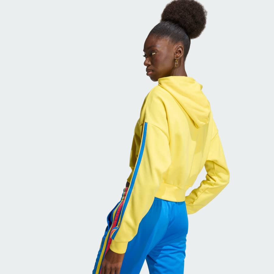 adidas Colombia Women's DNA Hoodie, Yellow - Image 6