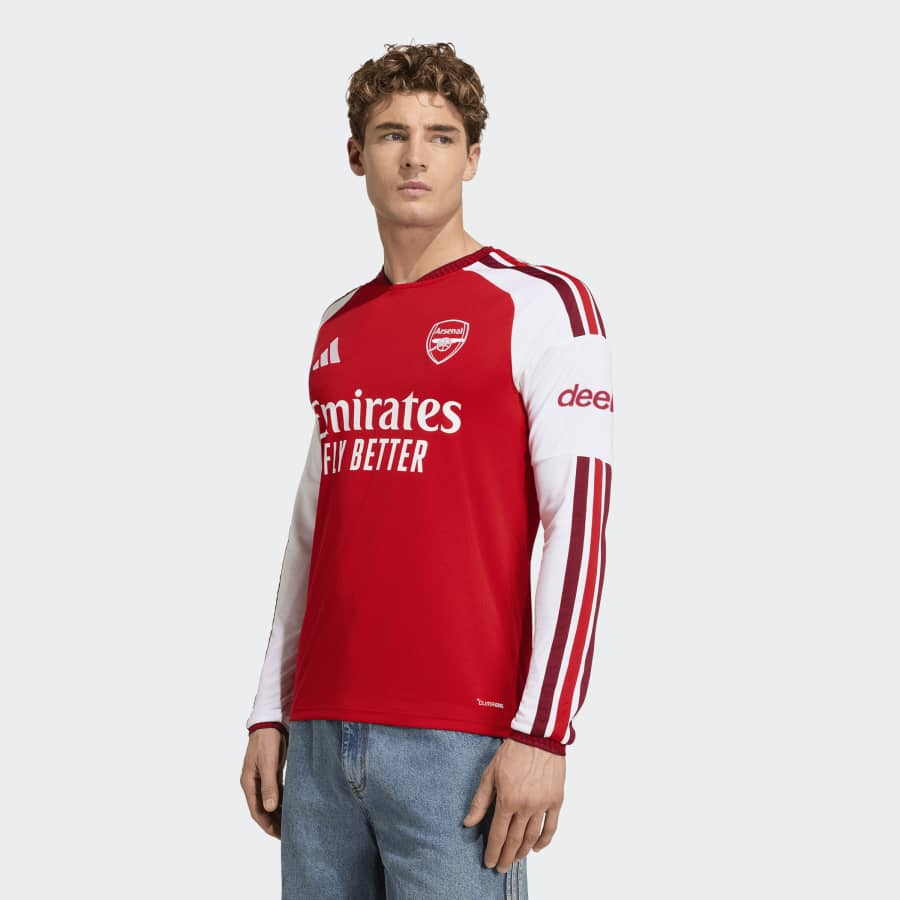 adidas Arsenal FC Men's Home Longsleeve Jersey 26/27 - Image 3