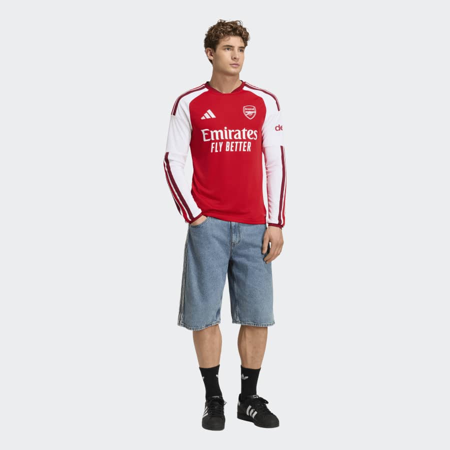 adidas Arsenal FC Men's Home Longsleeve Jersey 26/27 - Image 5