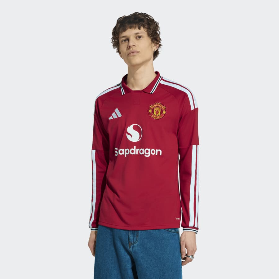 adidas Manchester United Home Men's Jersey Long Sleeve 26/27 - Image 3